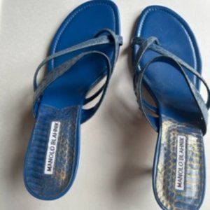 Blue Manolo Blahnik